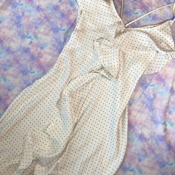 👽[ VS ] Low Back Ruffle Full Length Slip Dress - Picture 5 of 14